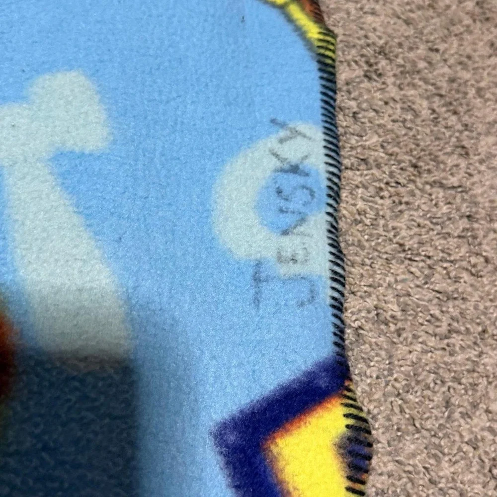 Bob the Builder Blue Fleece Throw Blanket 43x59